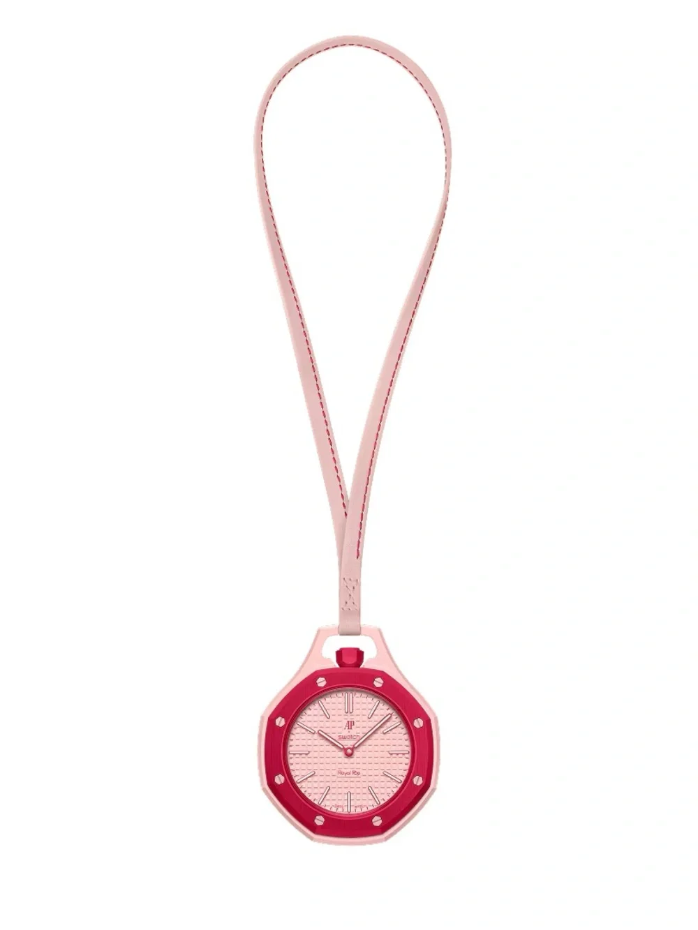 Audemars Piguet x Swatch Royal Pop RED PINK Pendant Watch OTTO ROSSO AP